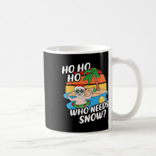 Weihnachten im Juli Lustiger Santa Surft Sommerstr Kaffeetasse