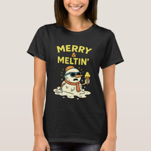 Weihnachten im Juli Lustiger Schneemann Sommerferi T-Shirt