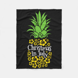 Weihnachten im Juli Lustiger Sommerurlaub Ananas Fleecedecke