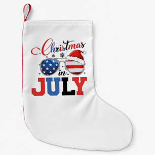 Weihnachten im Juli Lustiger Weihnachtsmann Xmas 4 Kleiner Weihnachtsstrumpf