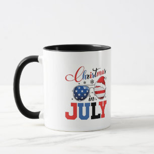 Weihnachten im Juli Lustiger Weihnachtsmann Xmas 4 Tasse