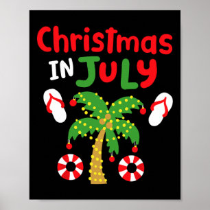 Weihnachten im Juli Lustiges Sommer Xmas Männer Fr Poster