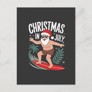 Weihnachten im Juli Lustiges Weihnachten Weihnacht Ankündigungspostkarte
