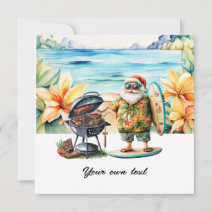 Weihnachten im Juli mit dem Weihnachtsmann am Stra