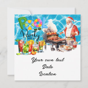 Weihnachten im Juli mit dem Weihnachtsmann am Stra Einladung