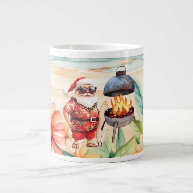 Weihnachten im Juli mit dem Weihnachtsmann am Stra Jumbo-Tasse (Vorderseite)