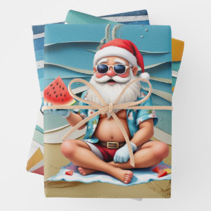 Weihnachten im Juli mit dem WEIHNACHTSMANN Geschen Geschenkpapier Set