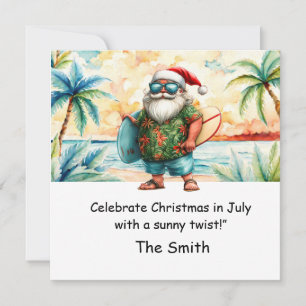 Weihnachten im Juli mit der Weihnachtskarte am Str