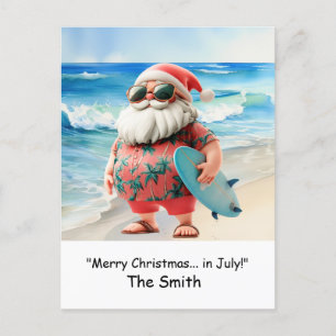 Weihnachten im Juli mit der Weihnachtskarte am Str