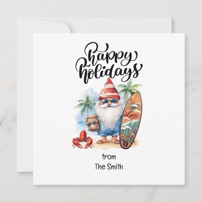 Weihnachten im Juli mit SANTA CLAUS am Strand (Vorderseite)