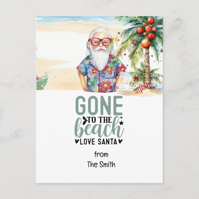 Weihnachten im Juli mit SANTA CLAUS am Strand (Vorderseite)