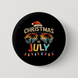 Weihnachten im Juli mit Vintagen Sommersonnenschir Button