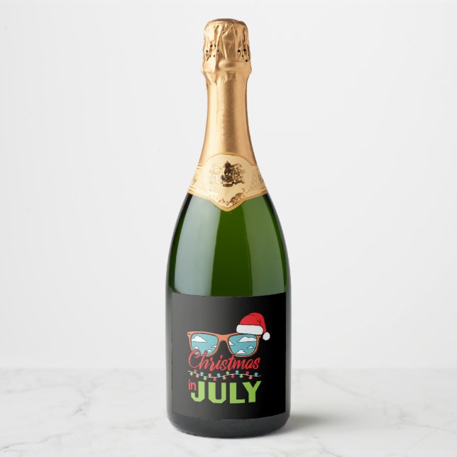Weihnachten im Juli mit Weihnachtsmannmütze (Vorderseite)