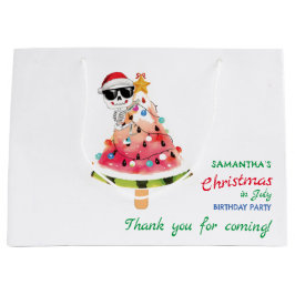 Weihnachten im Juli Naughty oder Nice Kleinkind Ge Große Geschenktüte