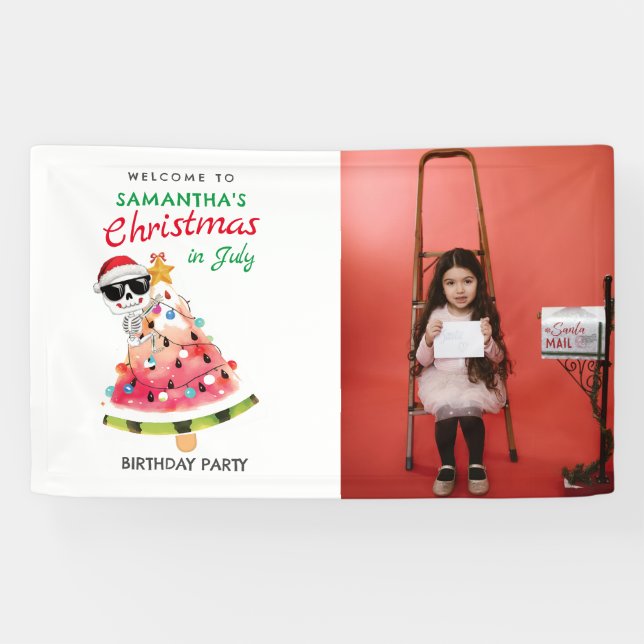 Weihnachten im Juli Naughty oder Nice Kleinkind Wi Banner (Horizontal)