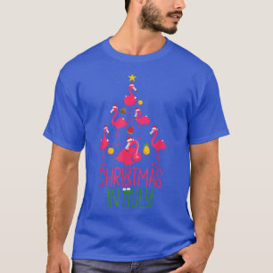 Weihnachten im Juli Niedlich Flamingo T-Shirt