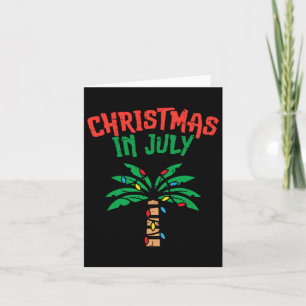 Weihnachten im Juli Palm Tree strahlt tropischen S Karte