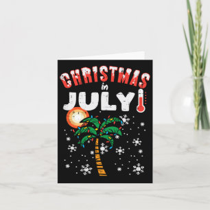 Weihnachten im Juli Palm Tree Xmas Beach Sommer Mä Karte