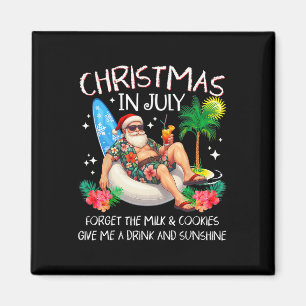 Weihnachten im Juli Palme Baum Strand Sommer Hawai Magnet