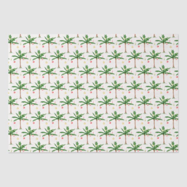 Weihnachten im Juli Palmen Tree, Sommer Weihnachte Seidenpapier (Vorderseite)