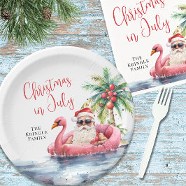 Weihnachten im Juli Pappteller
