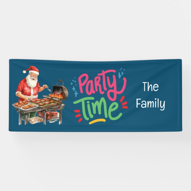 Weihnachten im Juli Party Barbecue Banner (Horizontal)