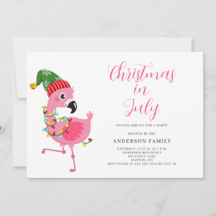 Weihnachten im Juli Party Einladung