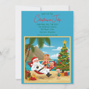 Weihnachten im Juli Party Einladung