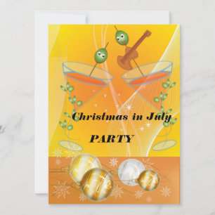 Weihnachten im Juli Party Einladung
