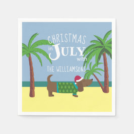 Weihnachten im Juli Party Square Serviette