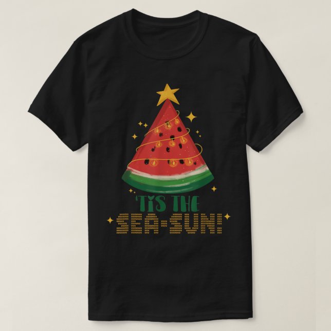 Weihnachten Im Juli Party T-Shirt Wassermelone Wei (Design vorne)