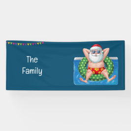 Weihnachten im Juli Pool Party Banner