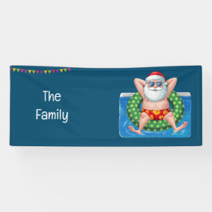 Weihnachten im Juli Pool Party Banner