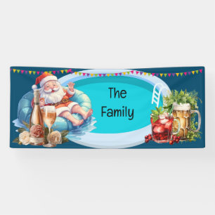 Weihnachten im Juli Pool Party Banner