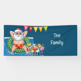 Weihnachten im Juli Pool Party Banner