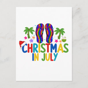 Weihnachten im Juli Postkarte