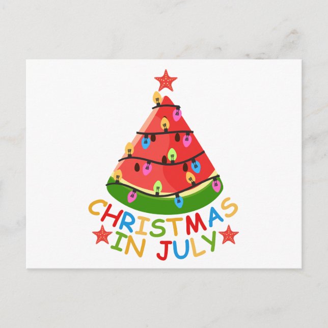 WEIHNACHTEN IM JULI POSTKARTE (Vorderseite)