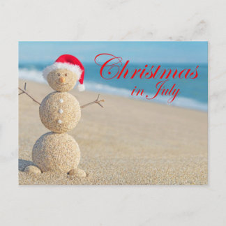 Weihnachten im Juli Postkarte