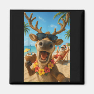 Weihnachten im Juli - Rentier Selfie Santa Boys Ki Magnet