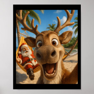 Weihnachten im Juli - Rentier Selfie Santa Boys Ki Poster