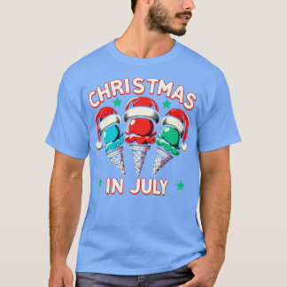 Weihnachten im Juli Retro für Kinder Ice Funny T-Shirt