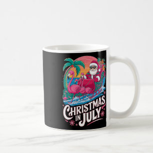 Weihnachten im Juli Santa Flamingo Float Sommer St Kaffeetasse