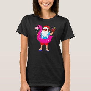 Weihnachten im Juli Santa Hawaii Sonnenbrille Flam T-Shirt