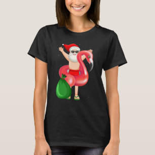 Weihnachten im Juli Santa Hawaii Sonnenbrille Flam T-Shirt