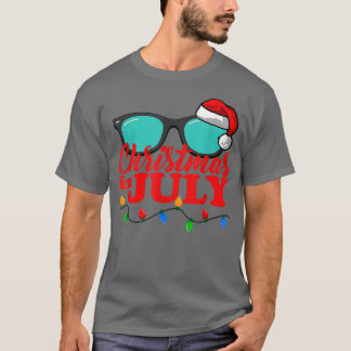 Weihnachten im Juli Santa hawaii Sonnenbrille Flam T-Shirt