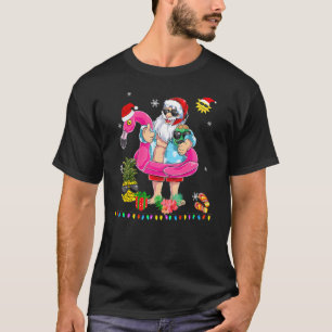 Weihnachten im Juli Santa Hawaii Sonnenbrille Flam T-Shirt