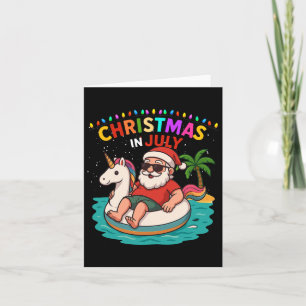 Weihnachten im Juli Santa Hawaii Sungles Unico Karte