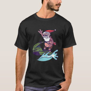 Weihnachten im Juli Santa Hawaiian Jet Ski Summer  T-Shirt