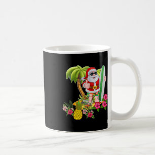 Weihnachten im Juli Santa Hawaiian Surfing T-Shirt Kaffeetasse