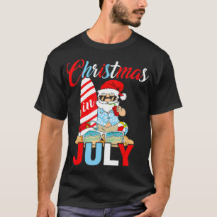 Weihnachten im Juli Santa Hawaiianischer Sommer Su T-Shirt